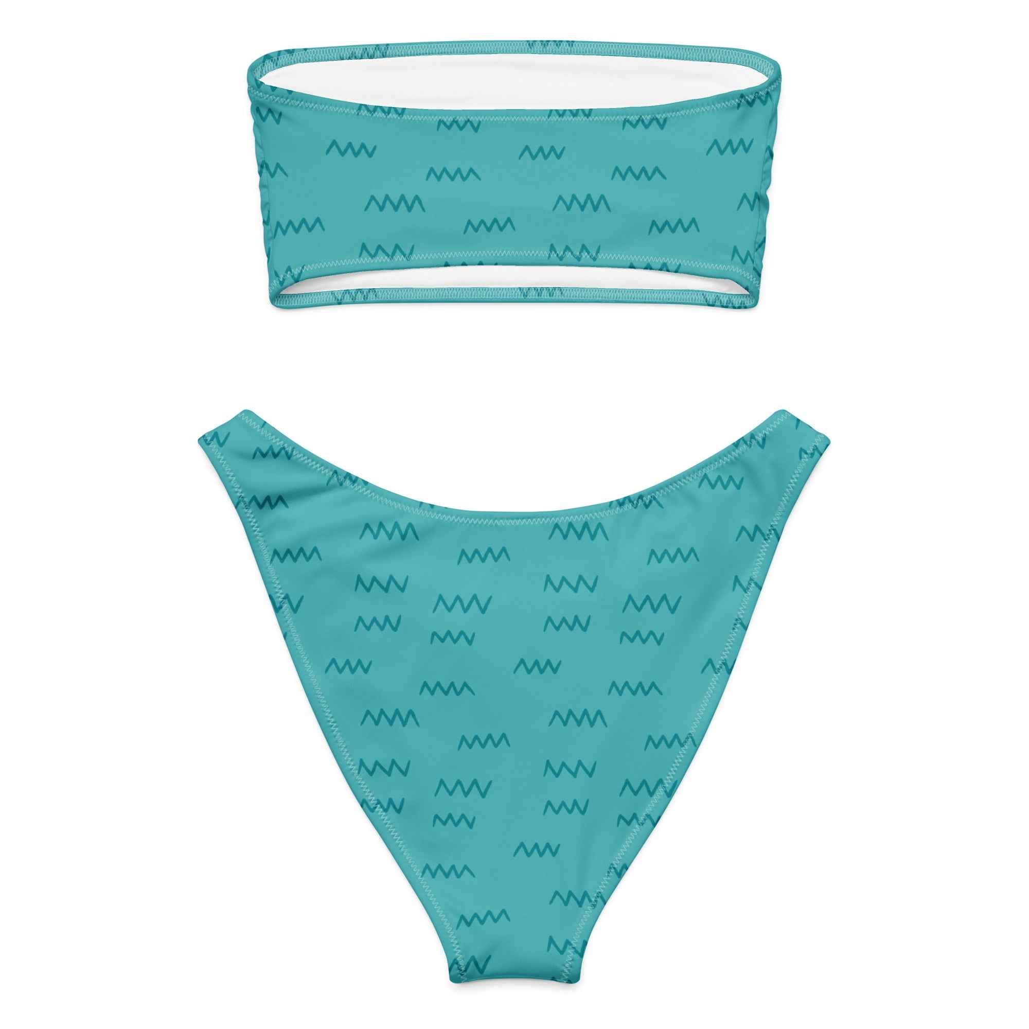 Recycled bandeau bikini