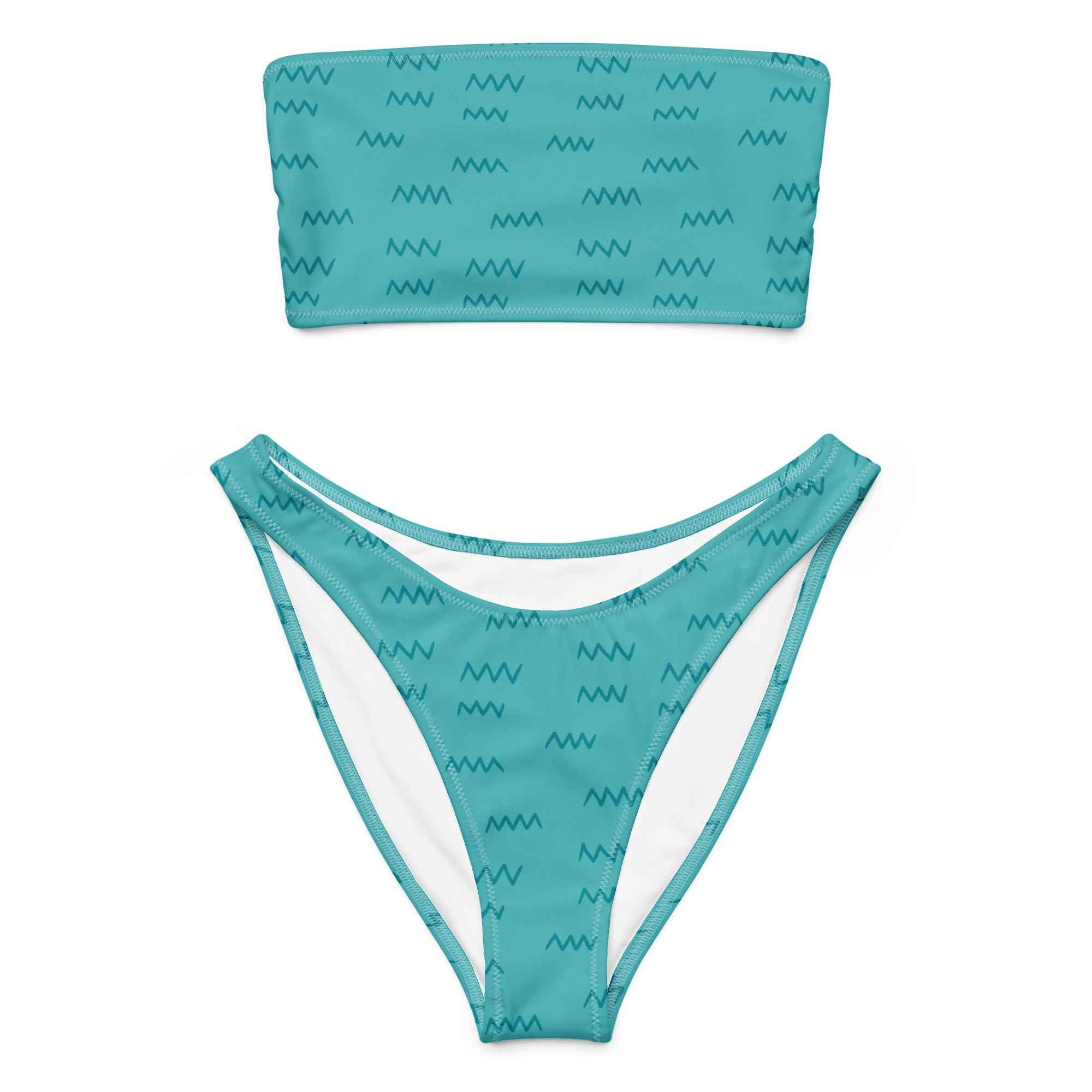 Recycled bandeau bikini