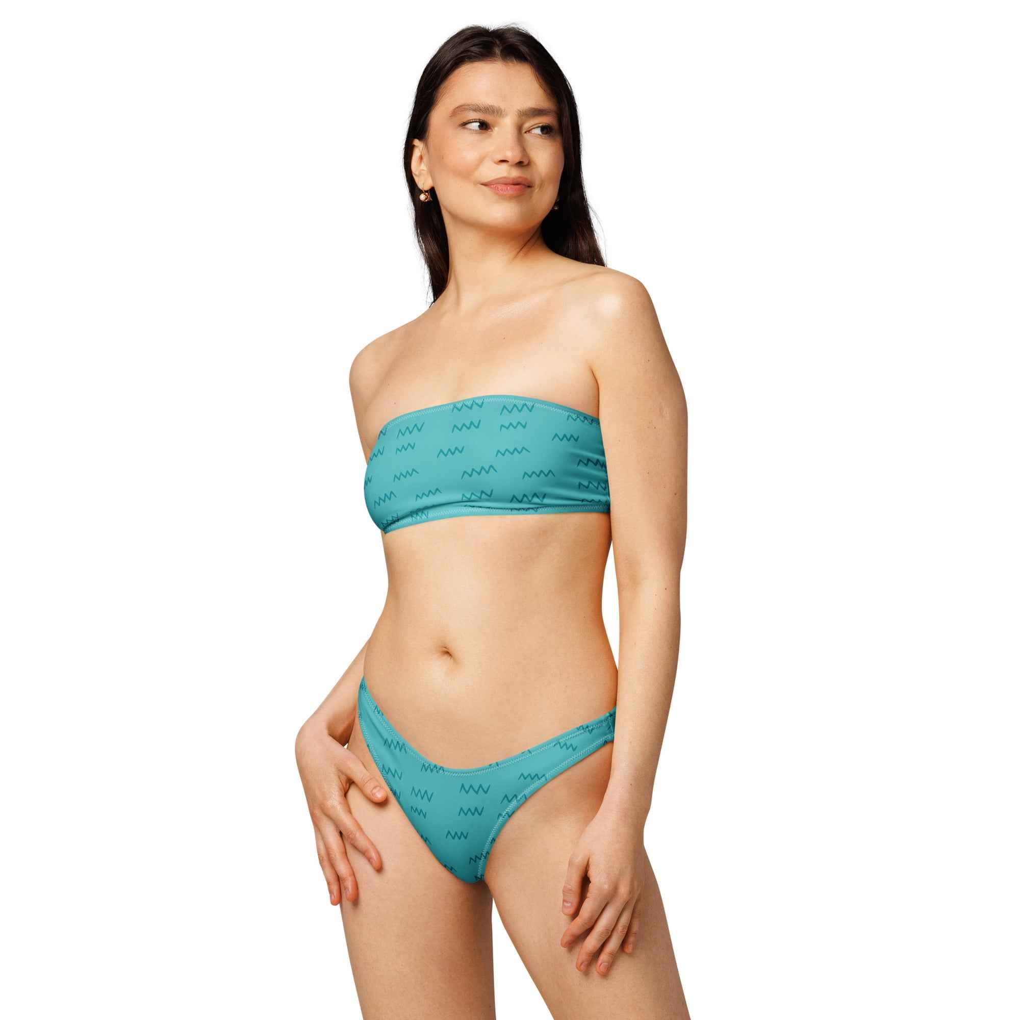 Recycled bandeau bikini
