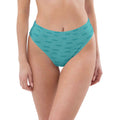 Recycled high-waisted bikini bottom
