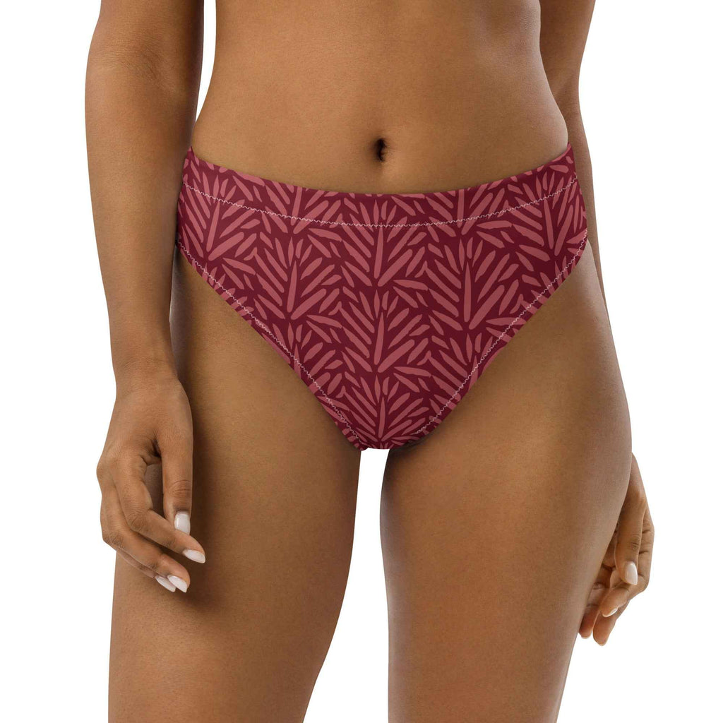 Recycled high-waisted bikini bottom
