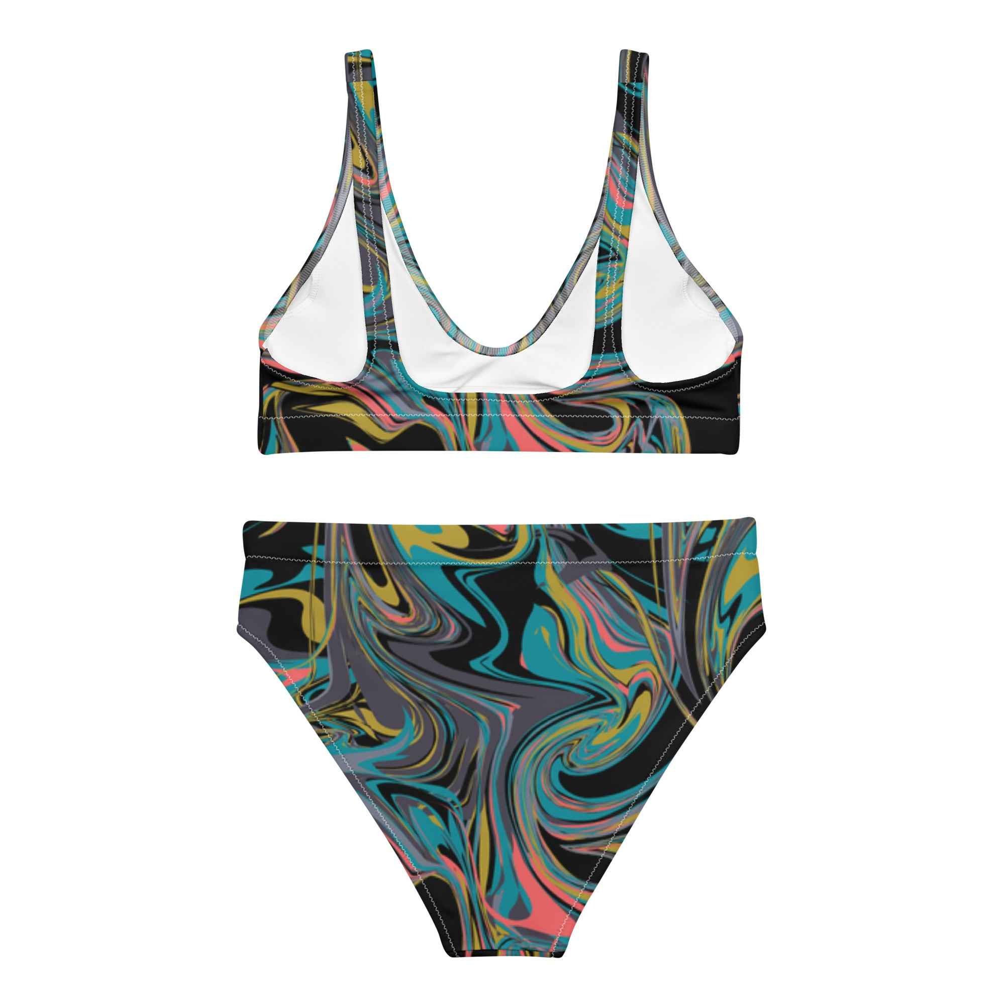 Recycled high-waisted bikini