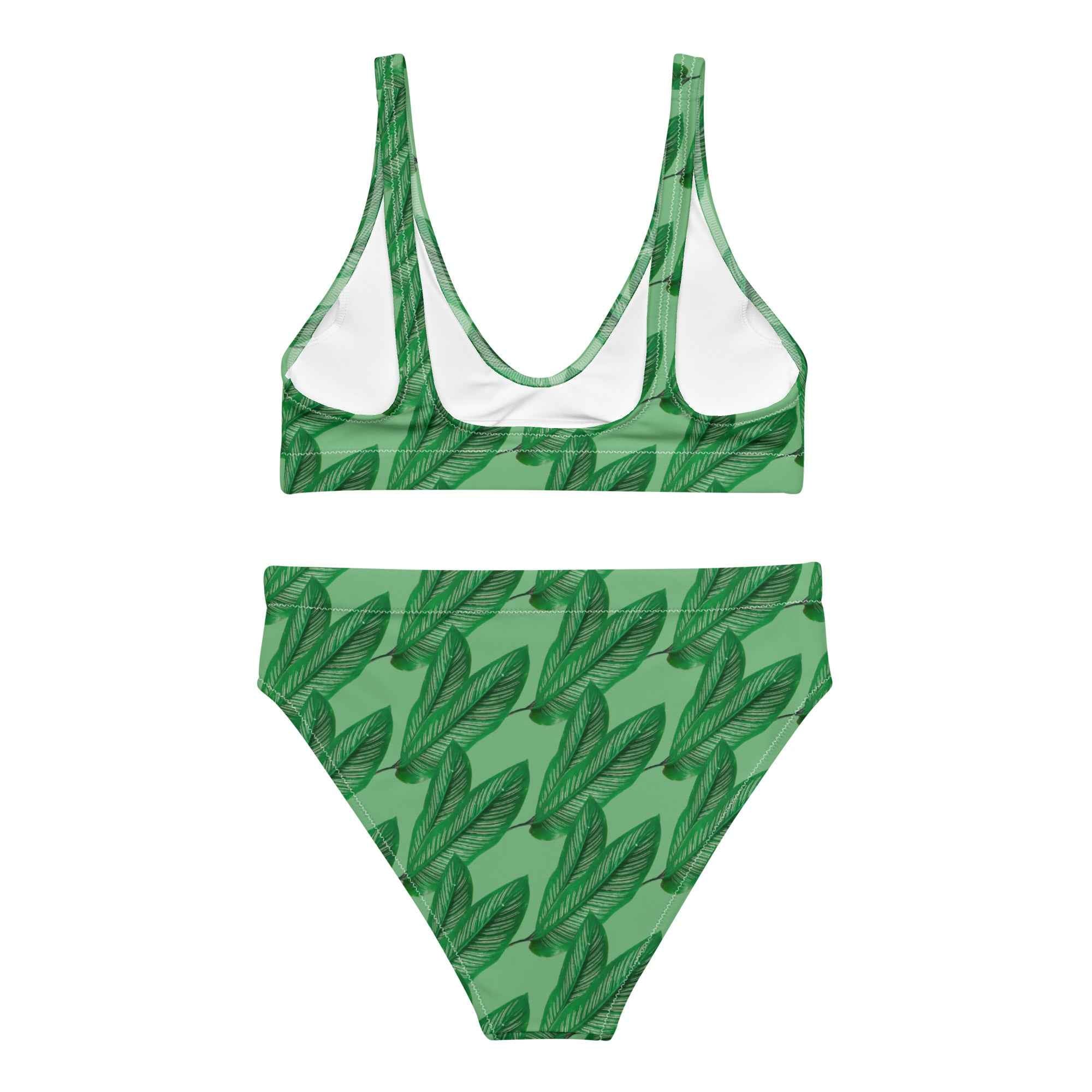 Recycled high-waisted bikini