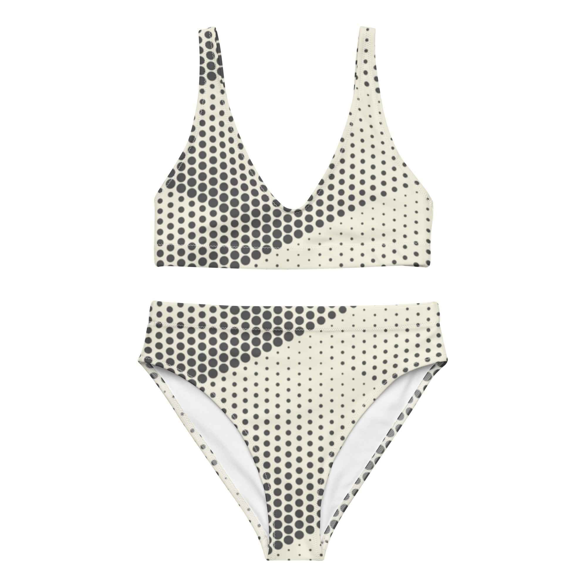 Recycled high-waisted bikini