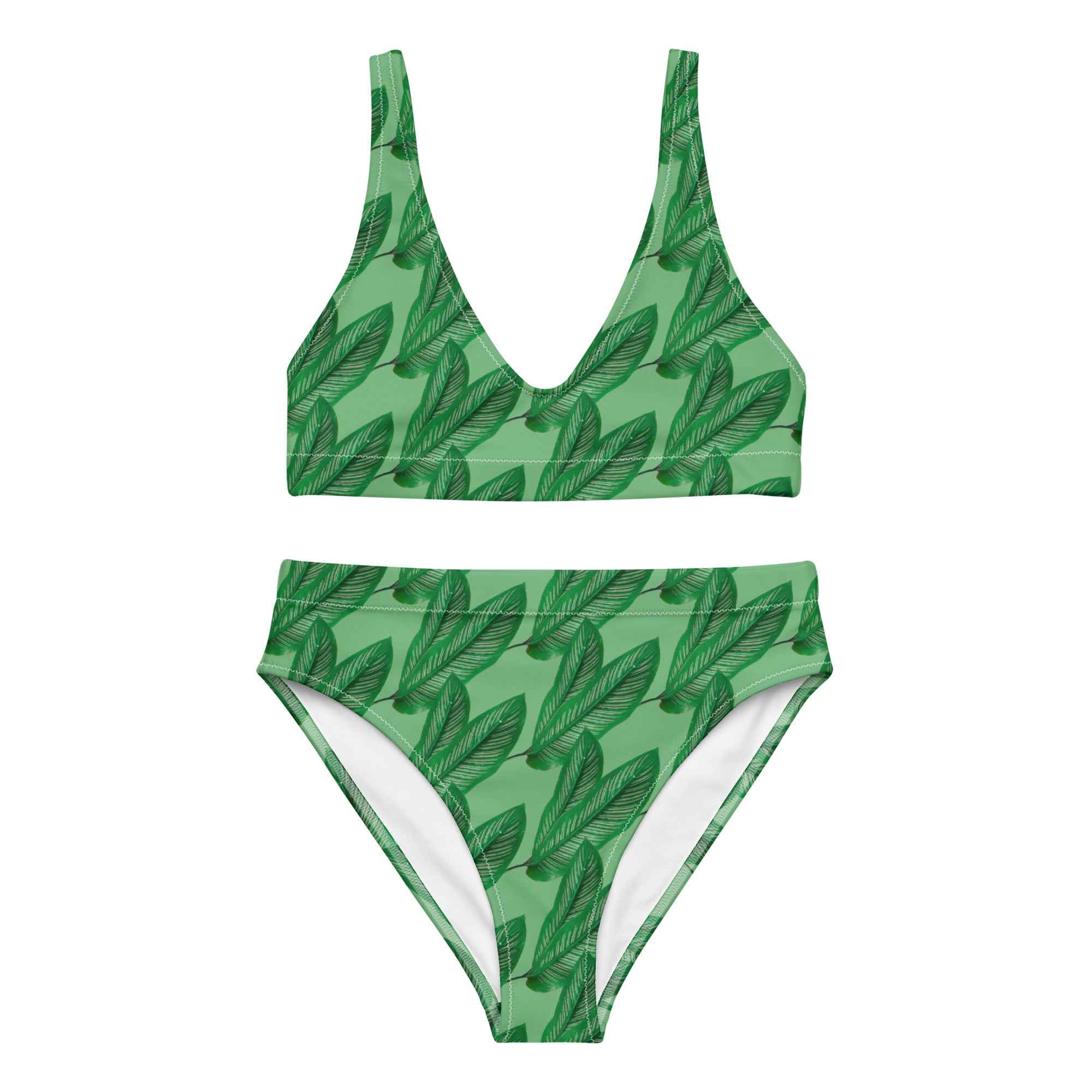 Recycled high-waisted bikini