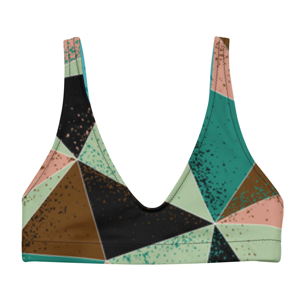 Recycled padded bikini top