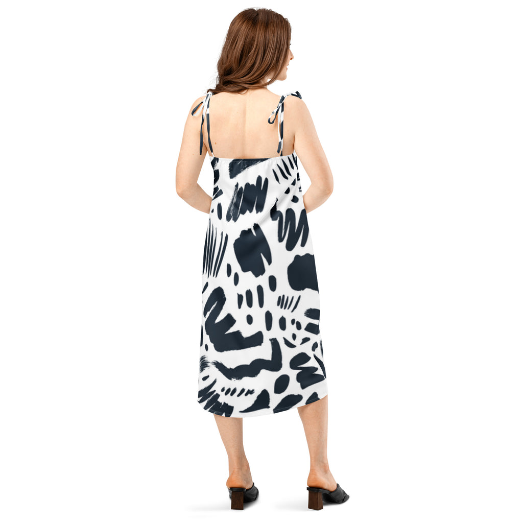 Tie-strap midi dress - MCM Merchandise