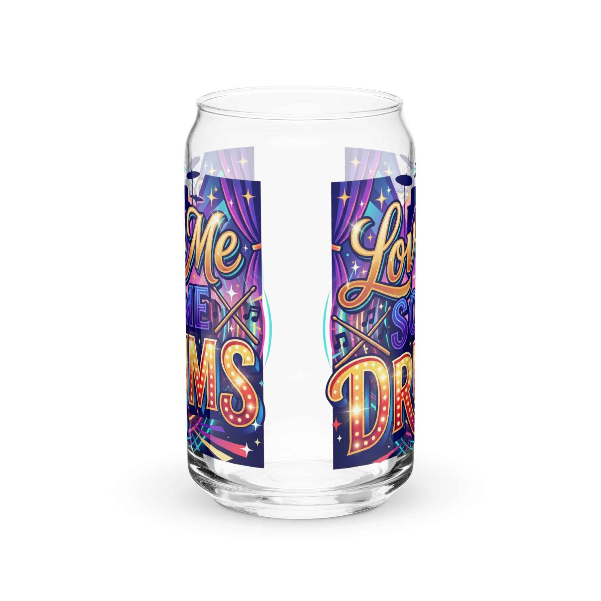 Can-shaped glass