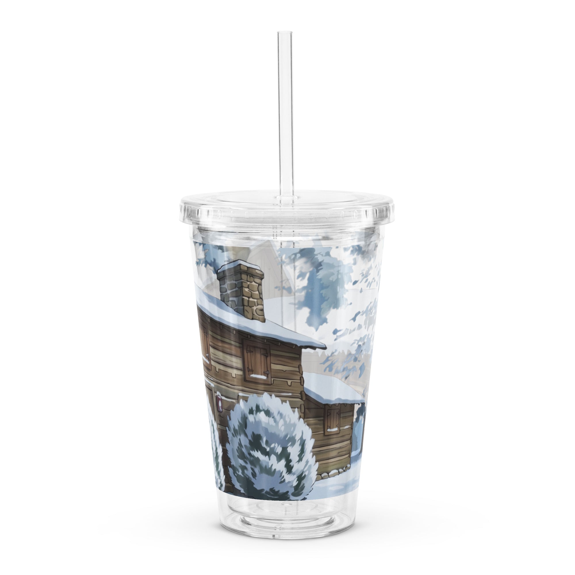 Product mockup cabin-fever-plastic-tumbler