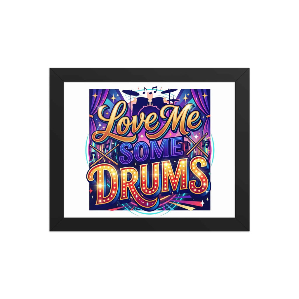 Framed poster