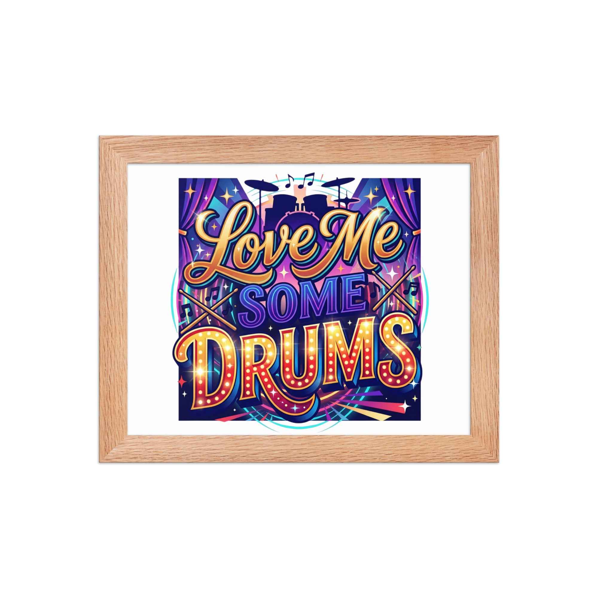 Framed poster