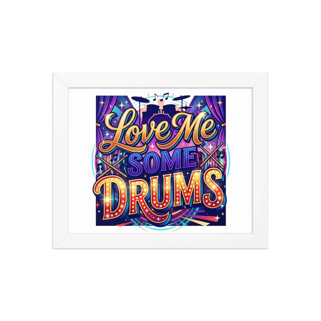 Framed poster