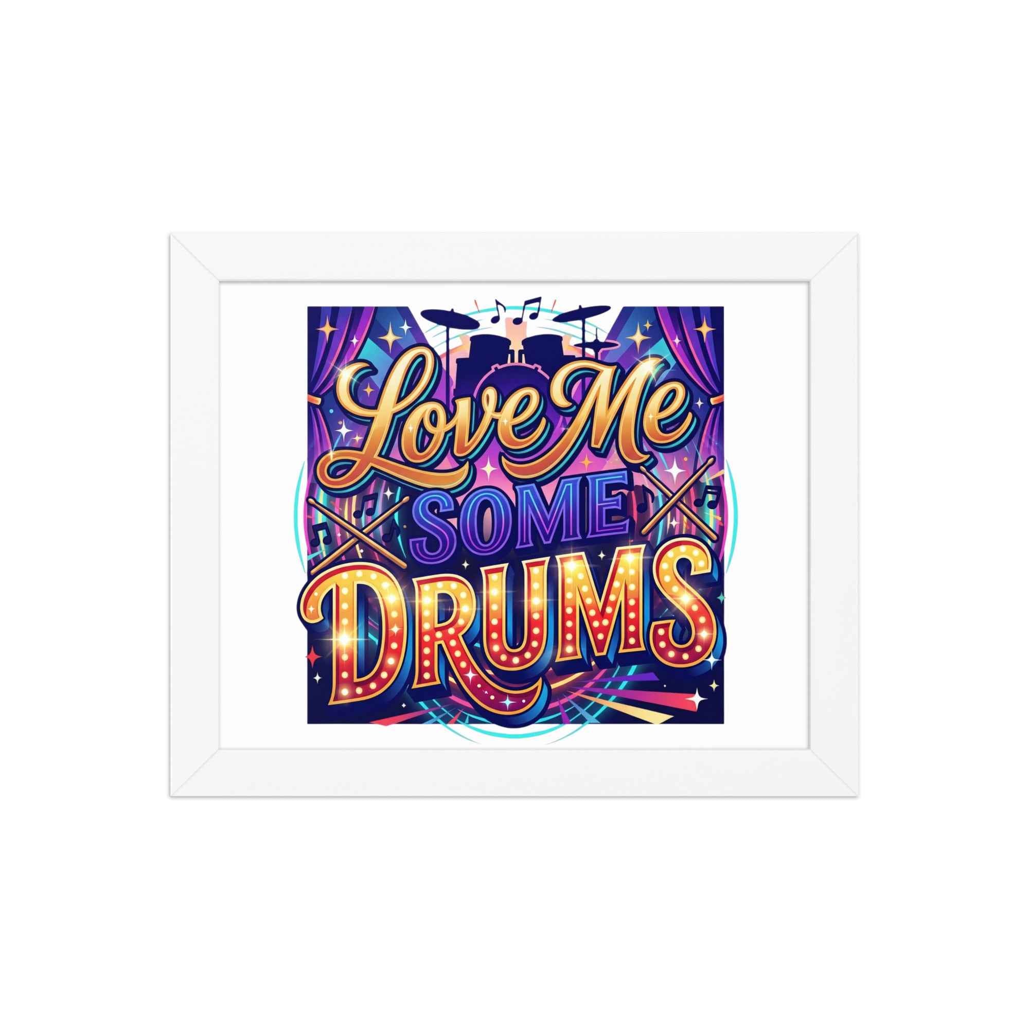 Framed poster
