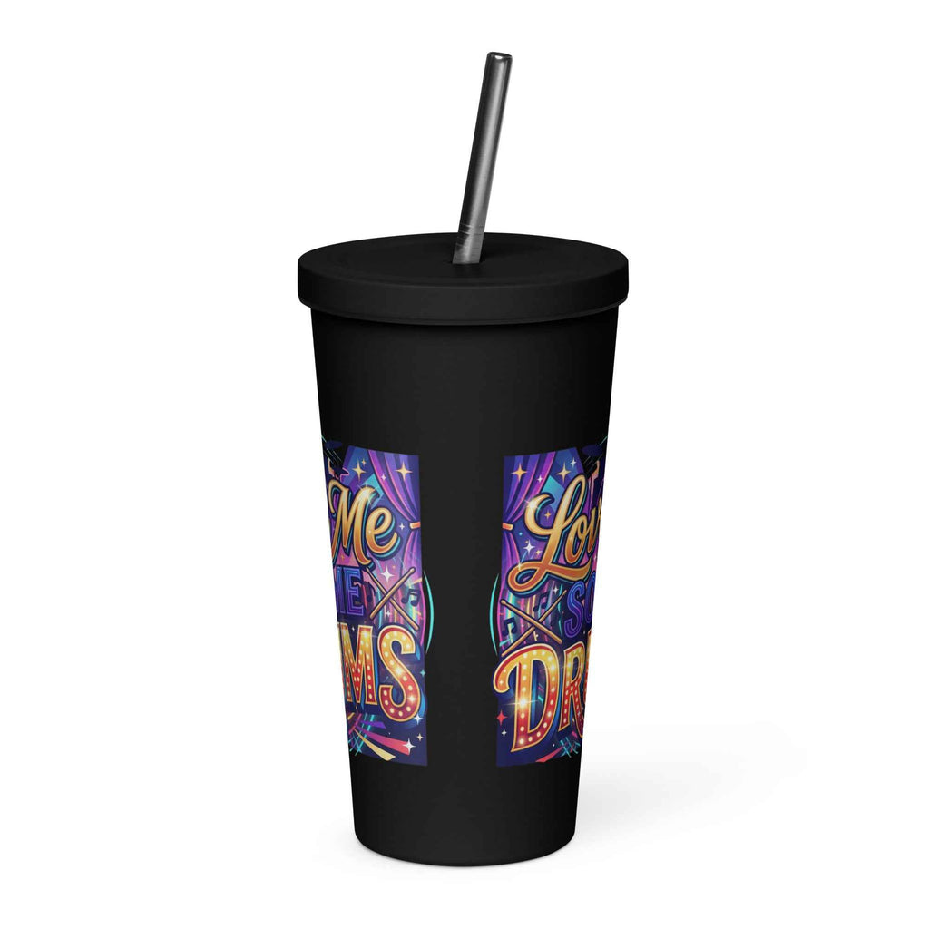 Insulated Tumbler with Straw for Hot and Cold Beverages