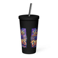 Insulated Tumbler with Straw for Hot and Cold Beverages