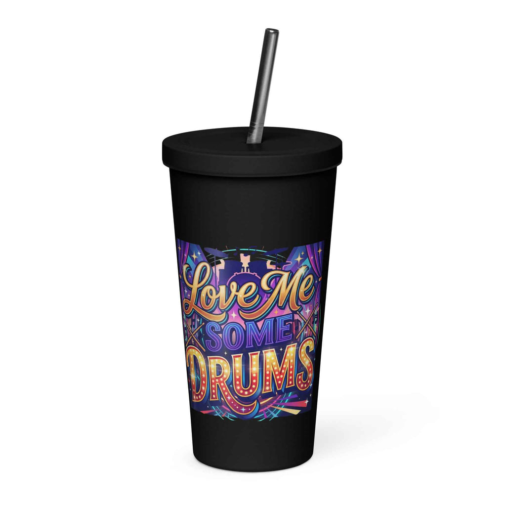 Insulated Tumbler with Straw for Hot and Cold Beverages