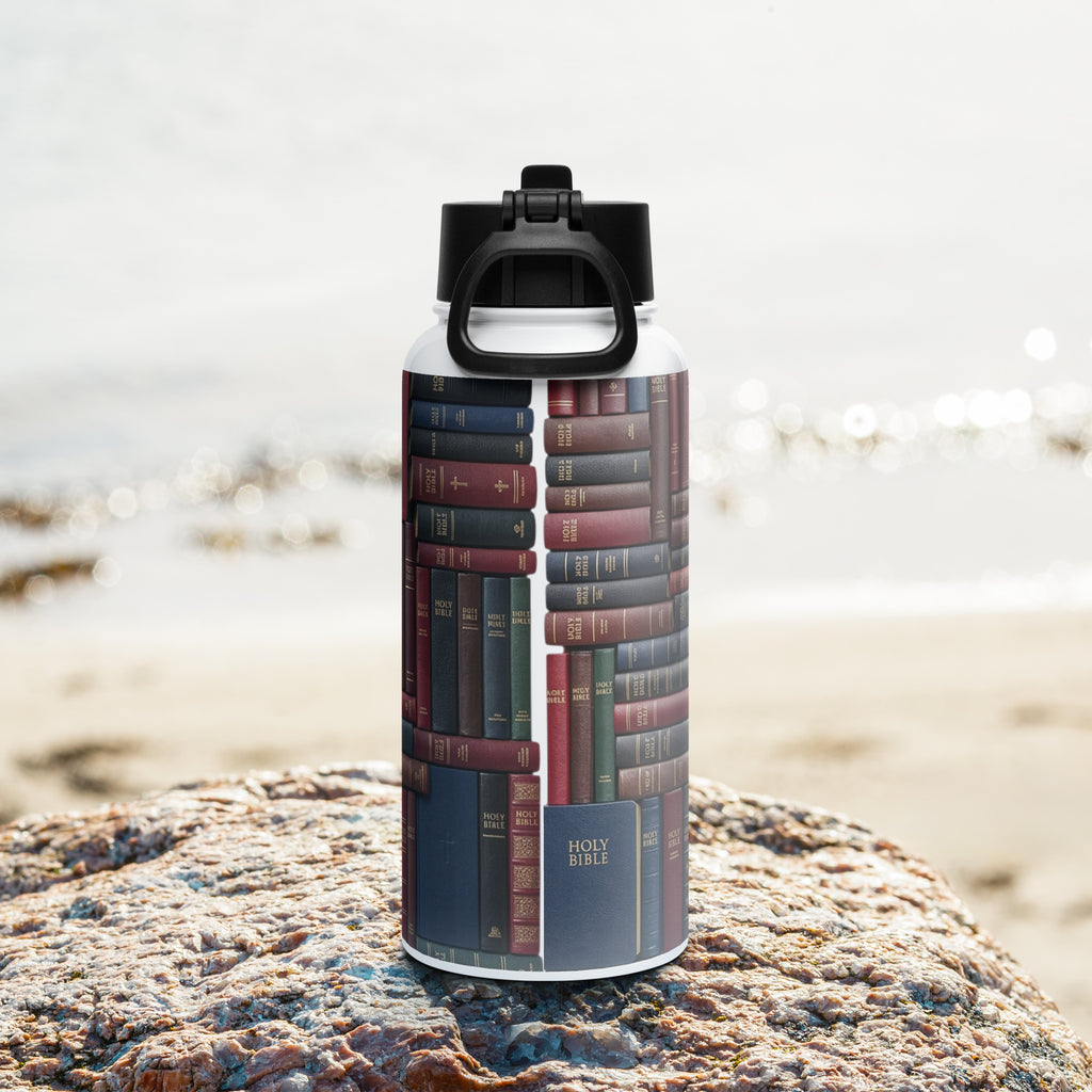 Stainless steel water bottle with a straw lid - MCM Merchandise
