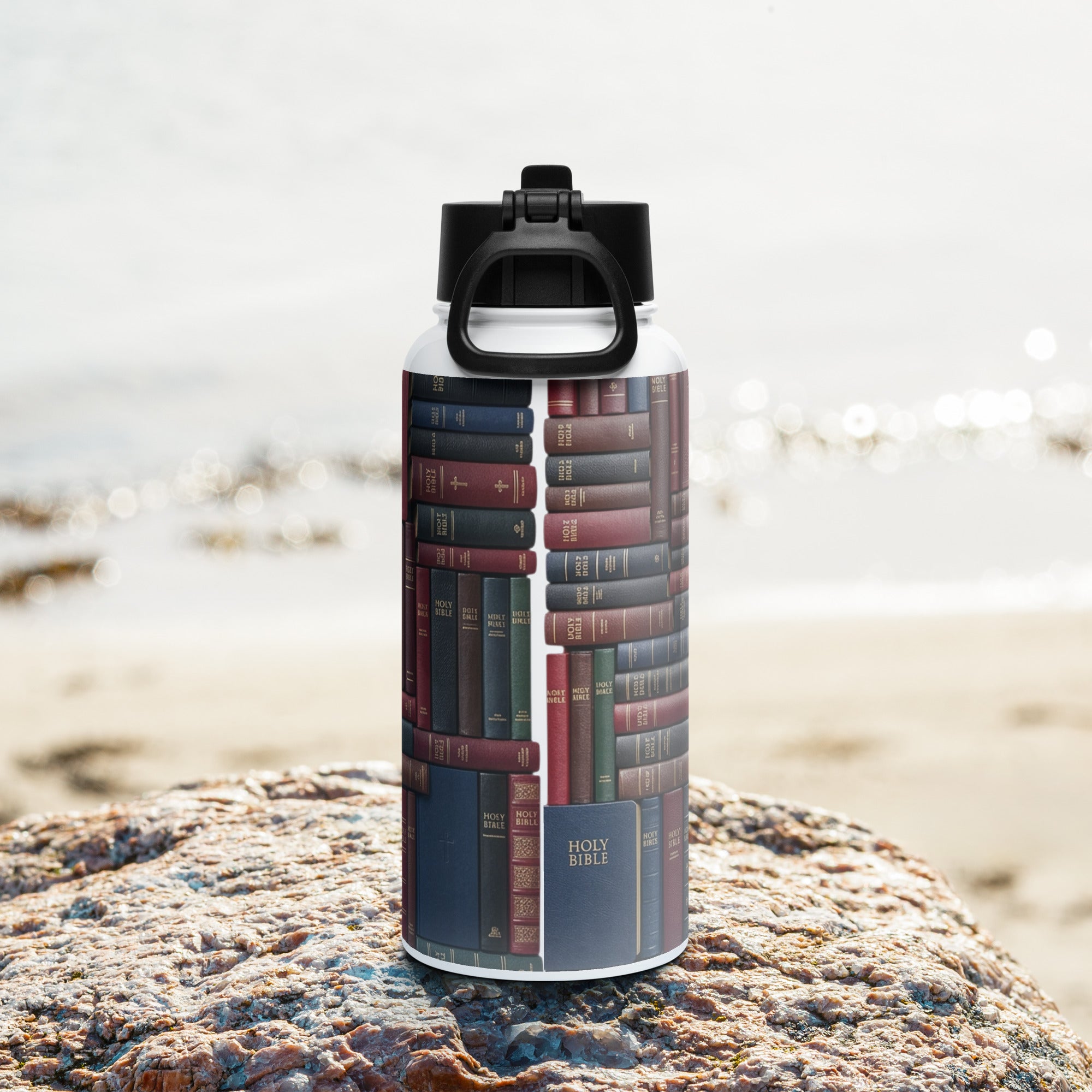 Stainless steel water bottle with a straw lid - MCM Merchandise