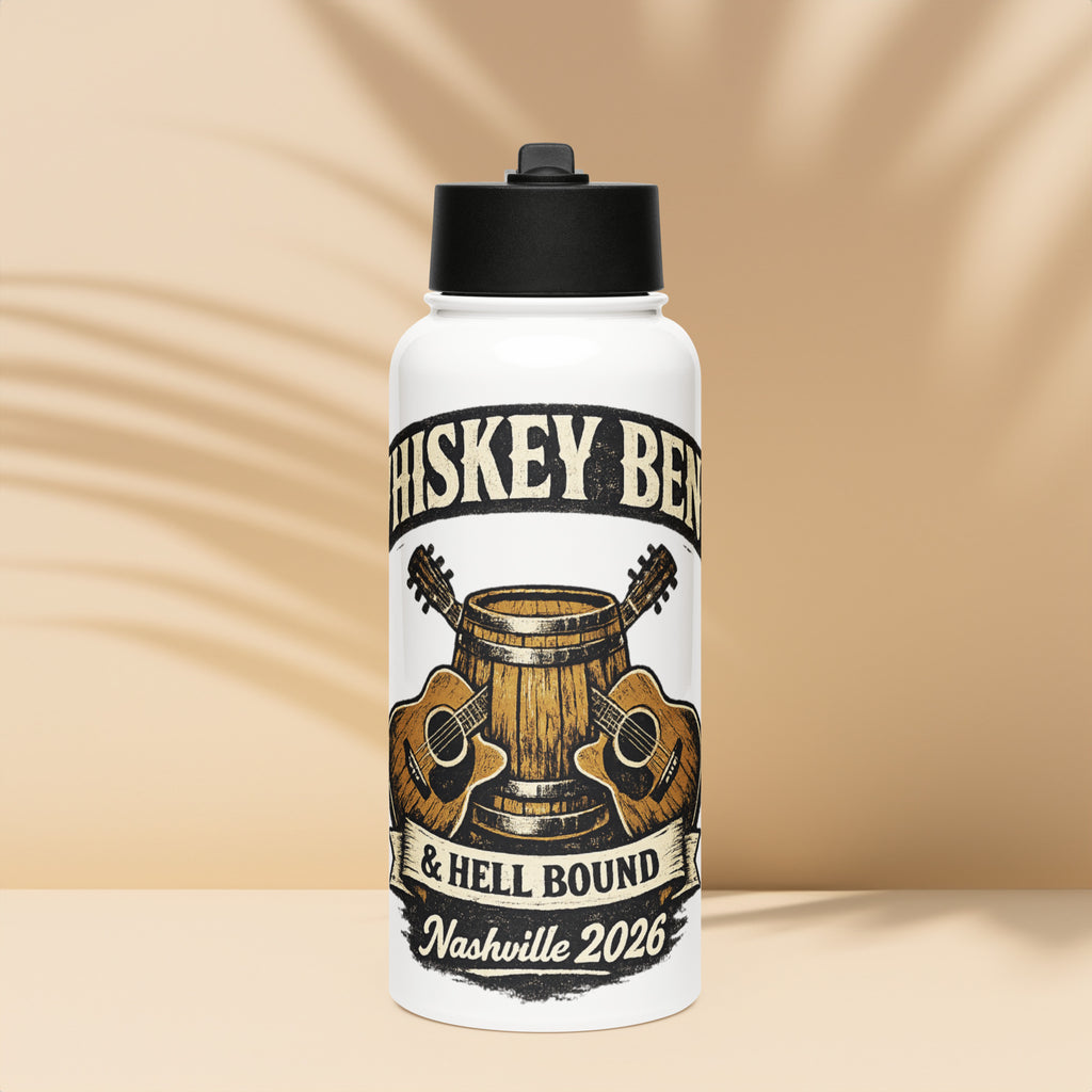 Stainless steel water bottle with a straw lid - MCM Merchandise