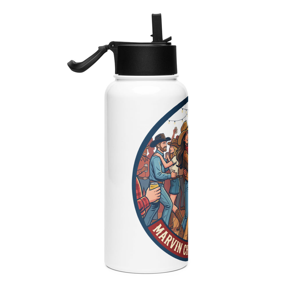 Stainless steel water bottle with a straw lid - MCM Merchandise