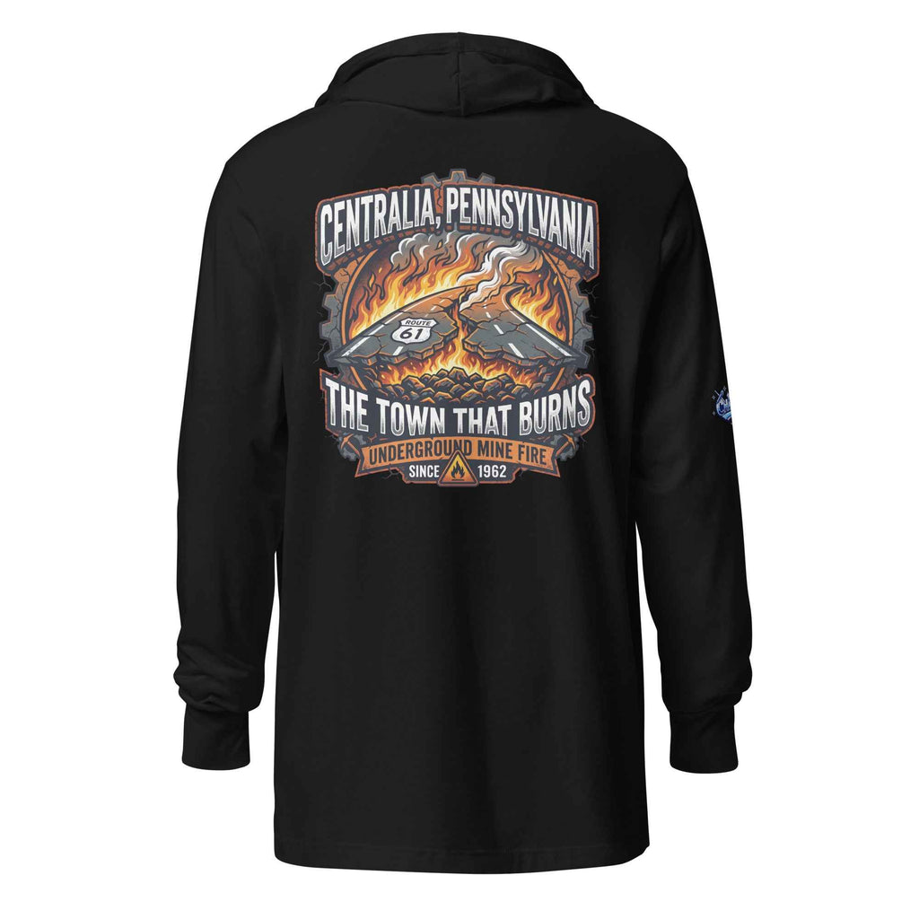 Centralia Pennsylvania Hooded long-sleeve tee