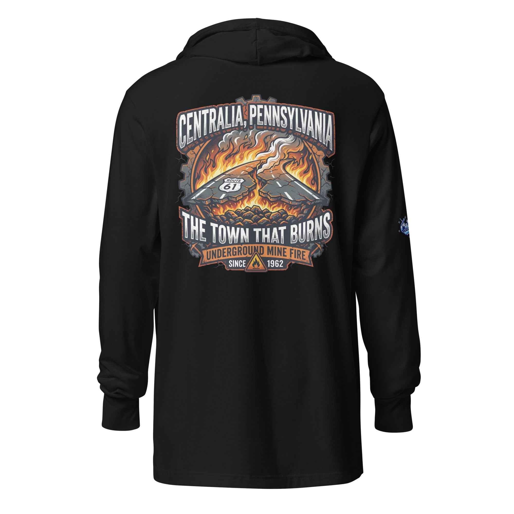 Centralia Pennsylvania Hooded long-sleeve tee