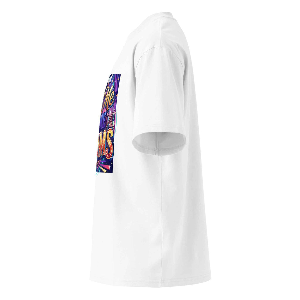 Unisex organic oversized high neck t-shirt