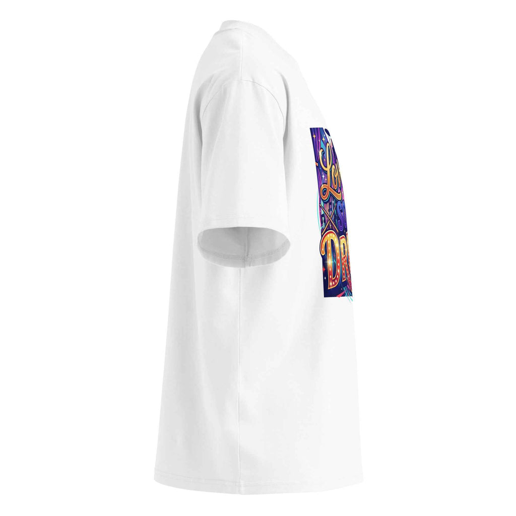 Unisex organic oversized high neck t-shirt